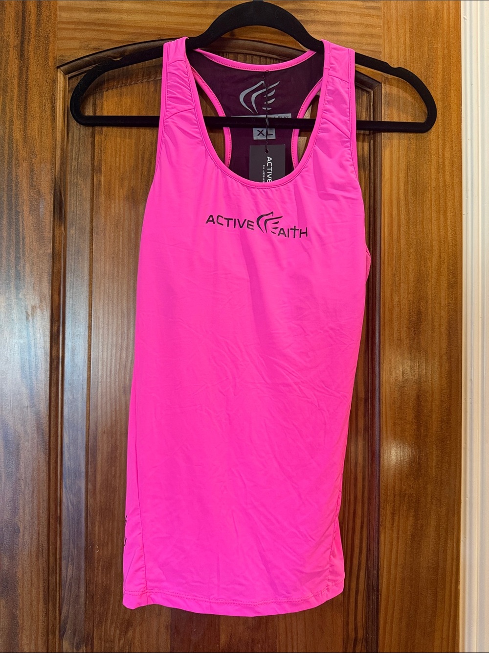 Active Faith Women's Neon Pink Racerback Tank